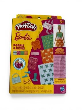 Play-Doh Barbie Pearls & Bows Fashion Refill Set NIB Rare